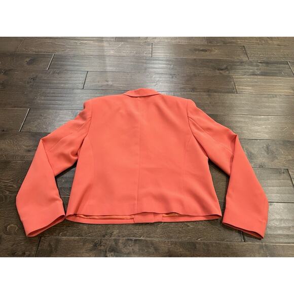 Pendleton Womens Peach Orange Shoulder Pads Button Up Blazers Size 10 Made USA - Picture 3 of 9